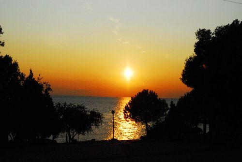 Loutra sunset